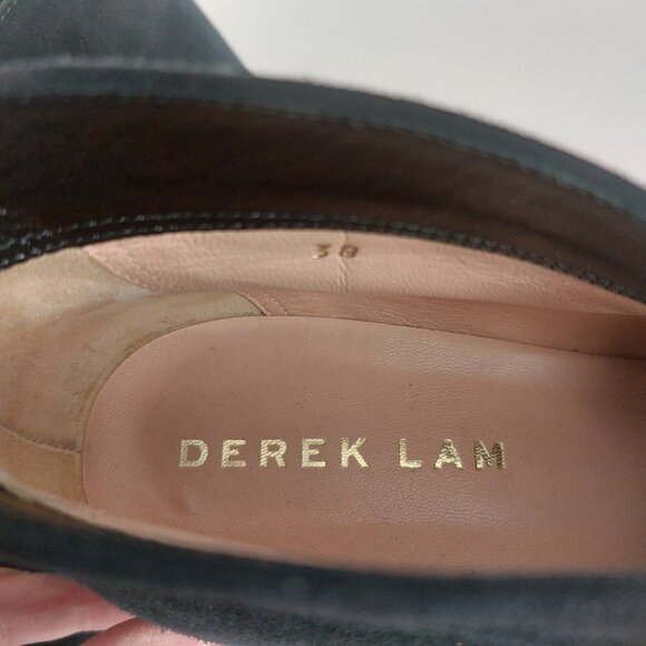 Derek Lam Black Suede Booties 8 Minimalist Chic 3.5 Heels Pointed Toe Dressy EUC - Picture 5 of 16